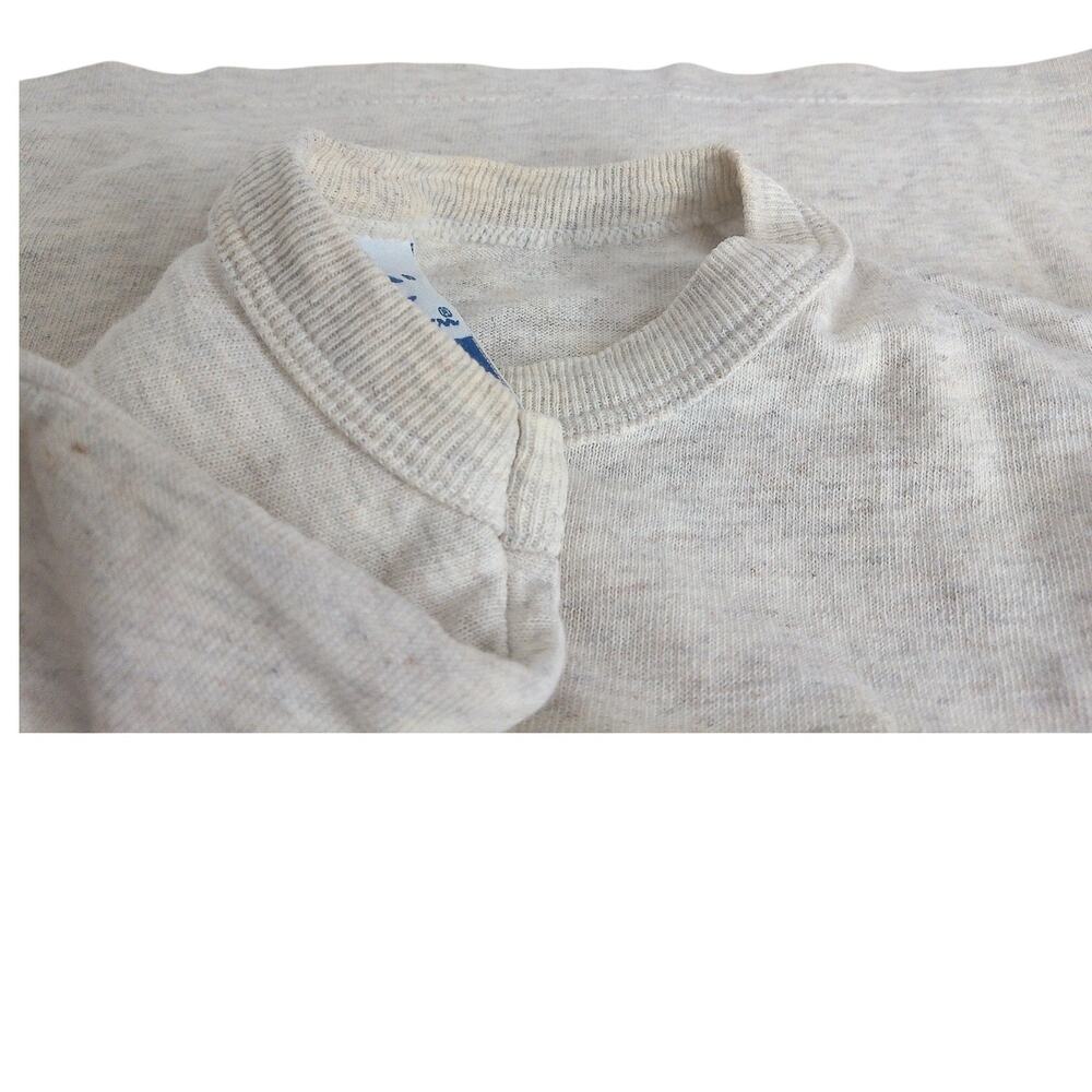 Vintage Champion T-Shirt 90s Embroidered Script Logo Heather Gray Made in USA M - Picture 6 of 11